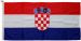 0.5yd 46x23cm Croatia flag (woven MoD fabric printed)
